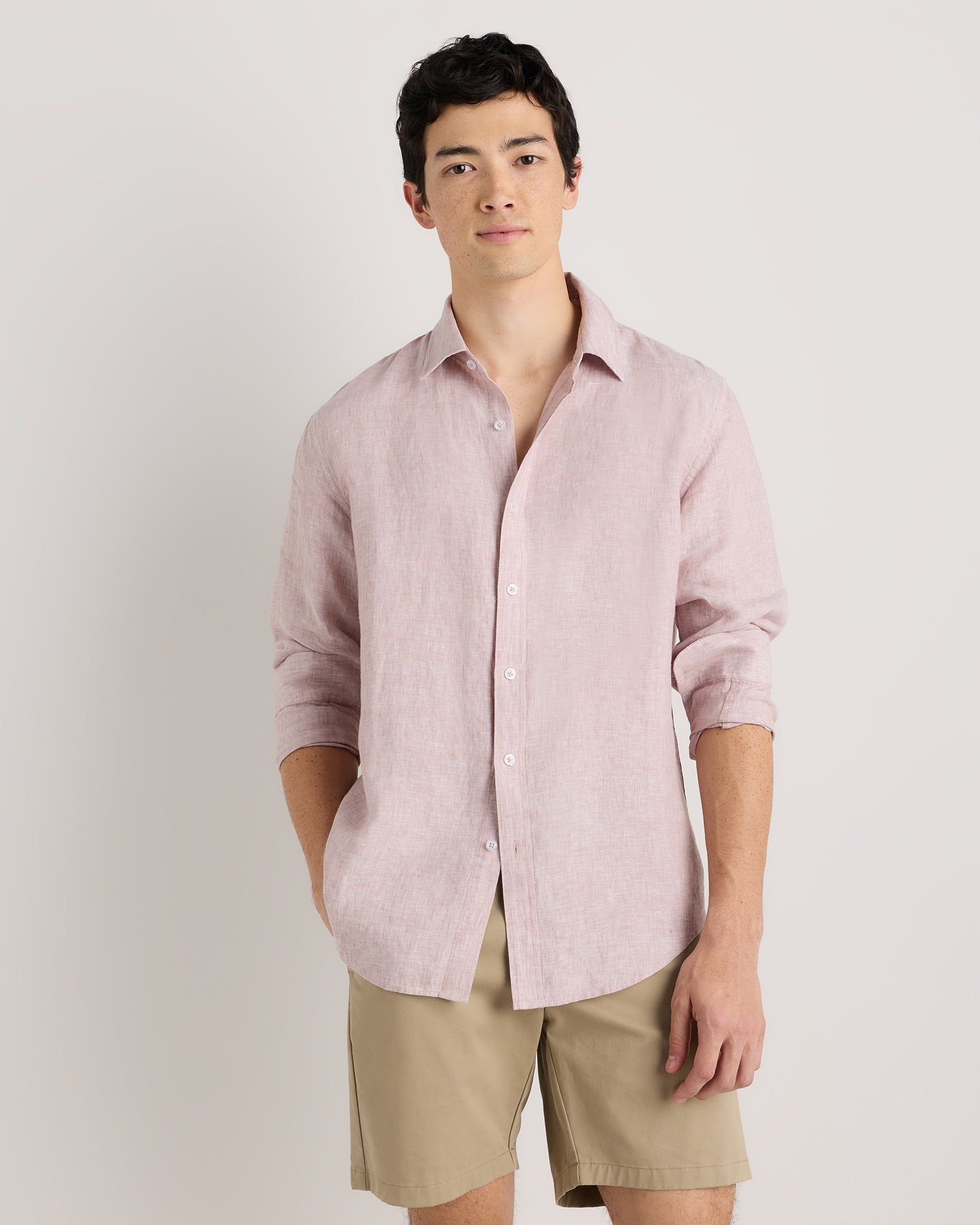 100% European Linen Long Sleeve Shirt